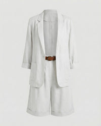 Tova Airy Linen Set in White