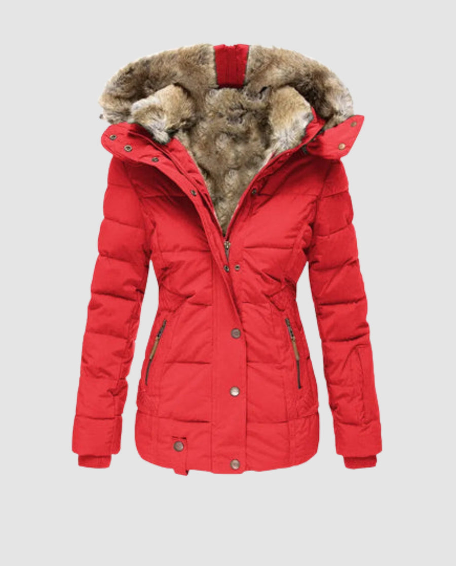 Tova Warm Jacket in Red