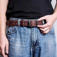 Travis Genuine Leather Belt in Coffee