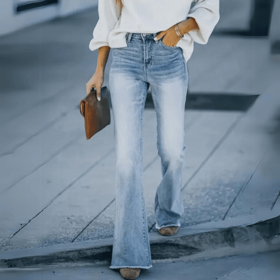 Elke | Women's Spring High Waist Straight Leg Jeans