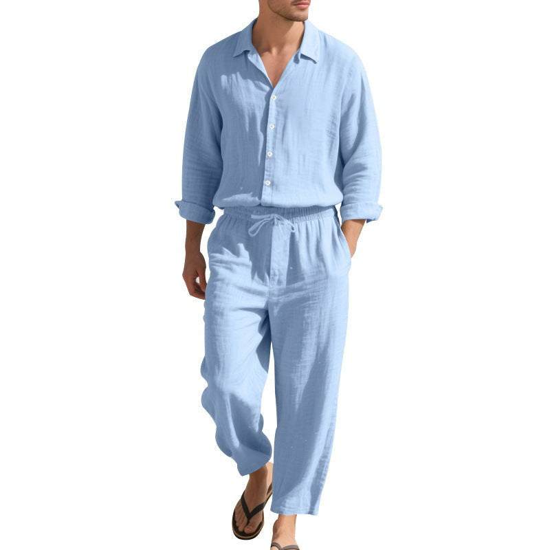 Tristan Linen Shirt with Drawstring Waist