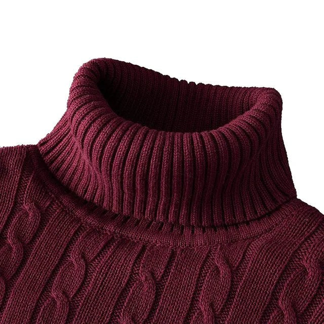 Tristan Sweater in Wine Red