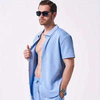 Tropez Two Piece Set in Sky Blue