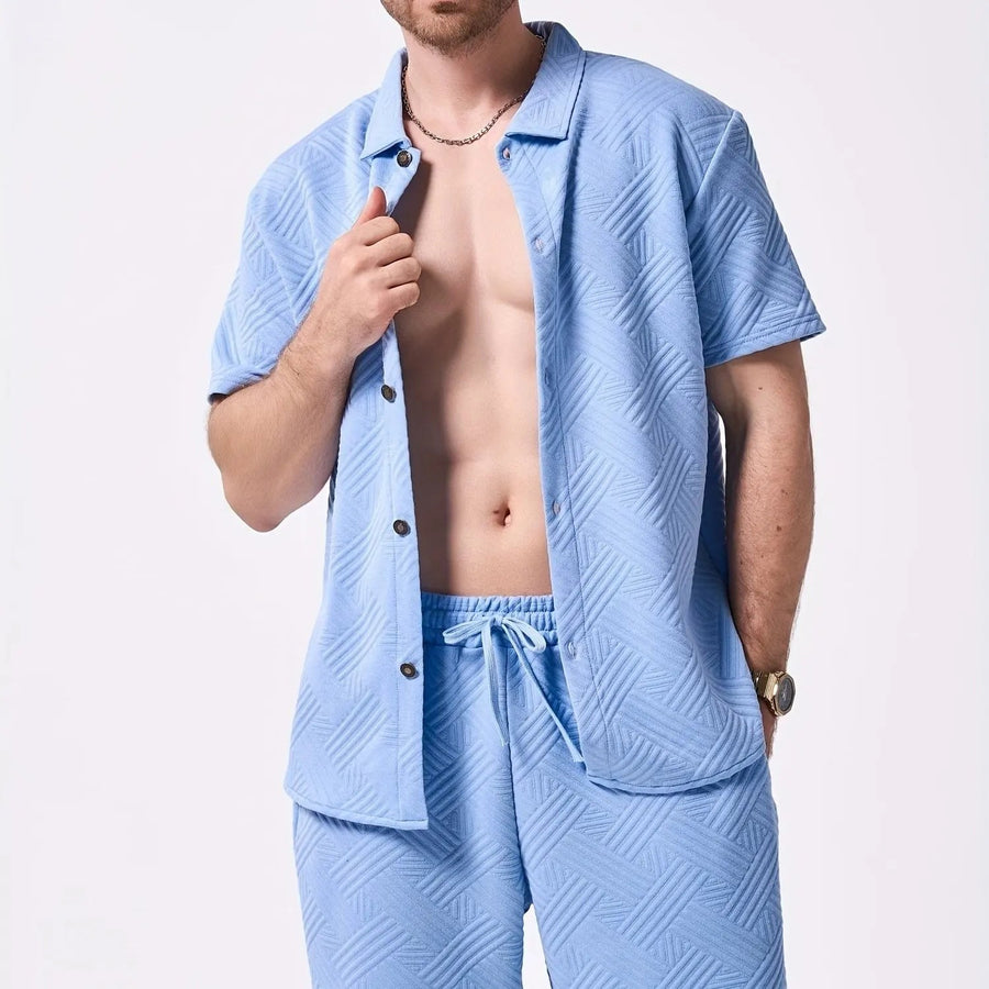 Tropez Two Piece Set in Sky Blue
