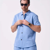 Tropez Two Piece Set in Sky Blue
