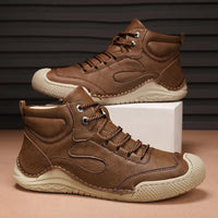 Tundra Trek Leather Hiking Boot in Espresso Brown