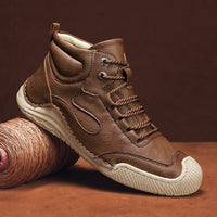 Tundra Trek Leather Hiking Boot in Espresso Brown