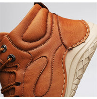 Tundra Trek Leather Hiking Boot in Sienna Brown