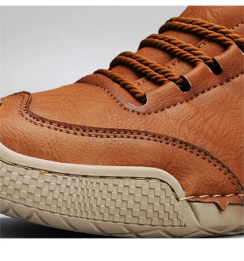 Tundra Trek Leather Hiking Boot in Sienna Brown