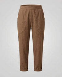 Ulrika Breathable Linen Blend Trousers in White