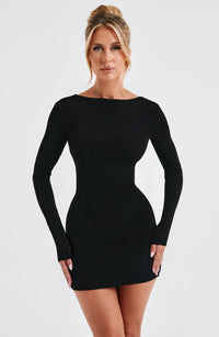 Janice Mini Dress – Black