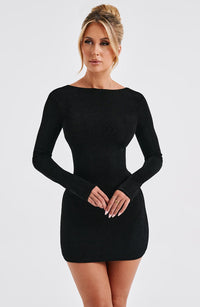 Janice Mini Dress – Black