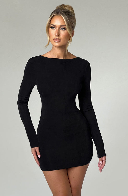 Janice Mini Dress – Black