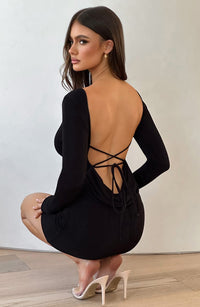 Janice Mini Dress – Black