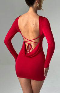 Janice Mini Dress – Red