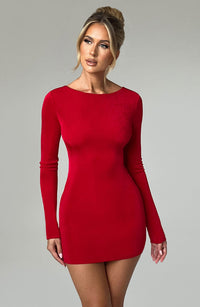 Janice Mini Dress – Red