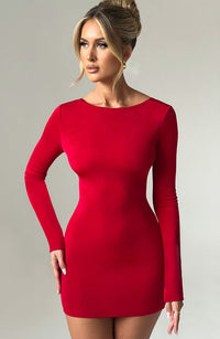 Janice Mini Dress – Red