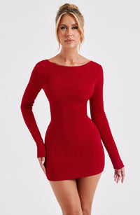 Janice Mini Dress – Red