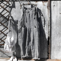Willow | Unisex Vintage Striped Loose-Fit Adjustable Strap Overall