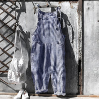 Willow | Unisex Vintage Striped Loose-Fit Adjustable Strap Overall