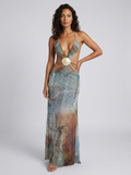 MABEL | CUTOUT PLUNGE MAXI DRESS