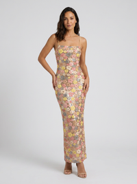 INES | FLORAL EMBELLISHED MAXI DRESS