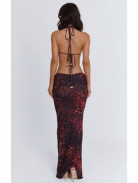 QUINN | EMBELLISHED HALTER MAXI DRESS