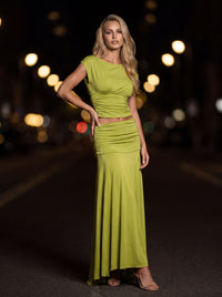 LORA RUCHED MAXI SET
