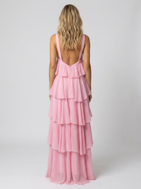 NOOR | TIERED HALTER MAXI DRESS