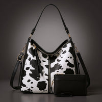Untamed Leather Tote in Charcoal