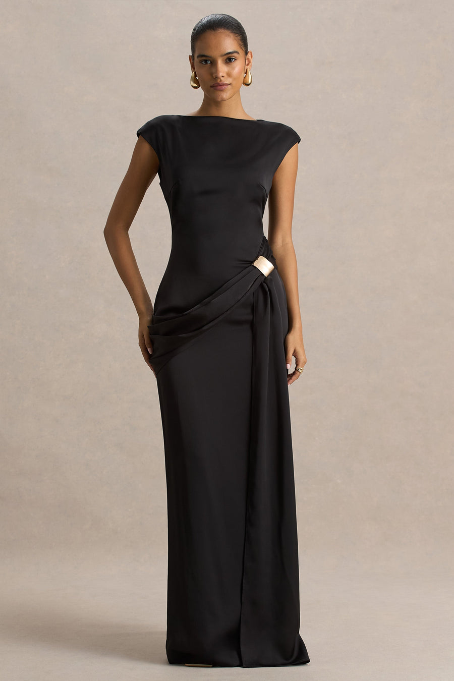 Isabelle Satin Maxi Dress