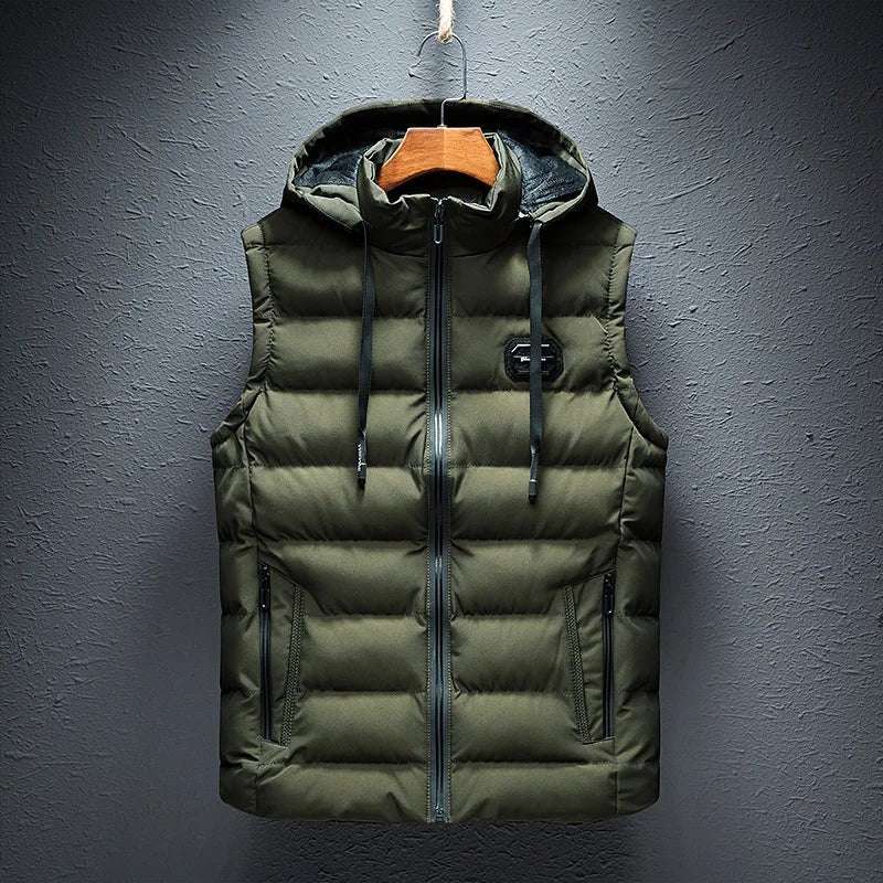 UrbanRush Hooded Vest in Army Green