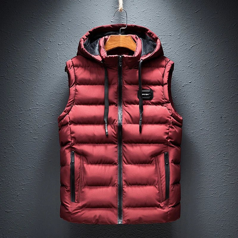 UrbanRush Hooded Vest in Crimson