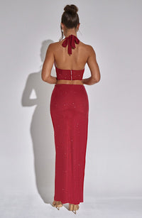 Laurel Maxi Skirt - Red