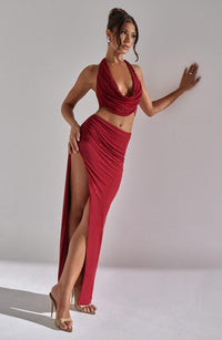 Laurel Maxi Skirt - Red