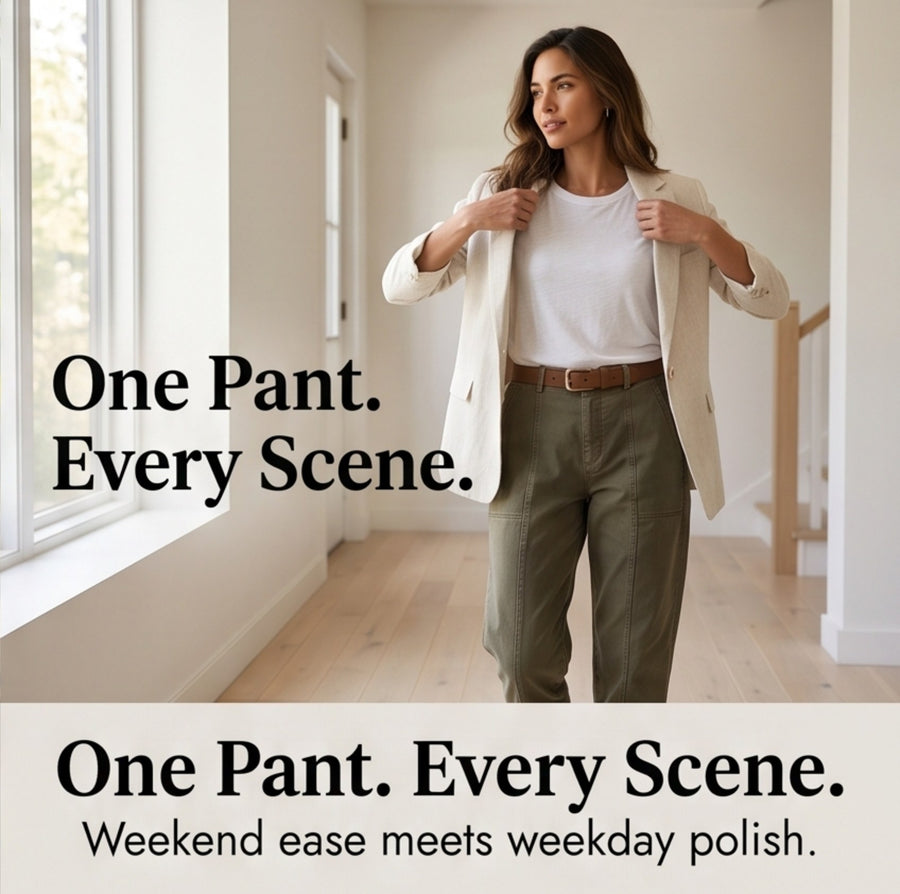 Valdine Women's High Waist Tapered Utility Pants
