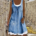 Valencia™ Soft and Elegant Denim Dress