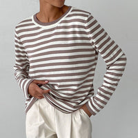 Valentijn Shirt with Striped in Brown