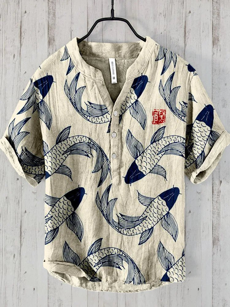 Valentijn Vintage Shirt in Beige
