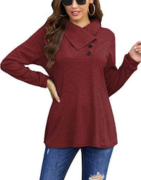 Valentina Casual Top in Wine Red