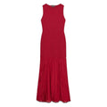 Valentina Elegant Maxi Dress with Sleeveless and Ruffles