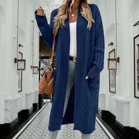 Valentina Knit Cardigan with Pockets in Navy