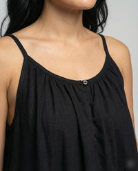 Valentina Linen Maxi Dress with Pockets