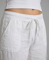 Valeria Airy Linen Trousers with Pockets