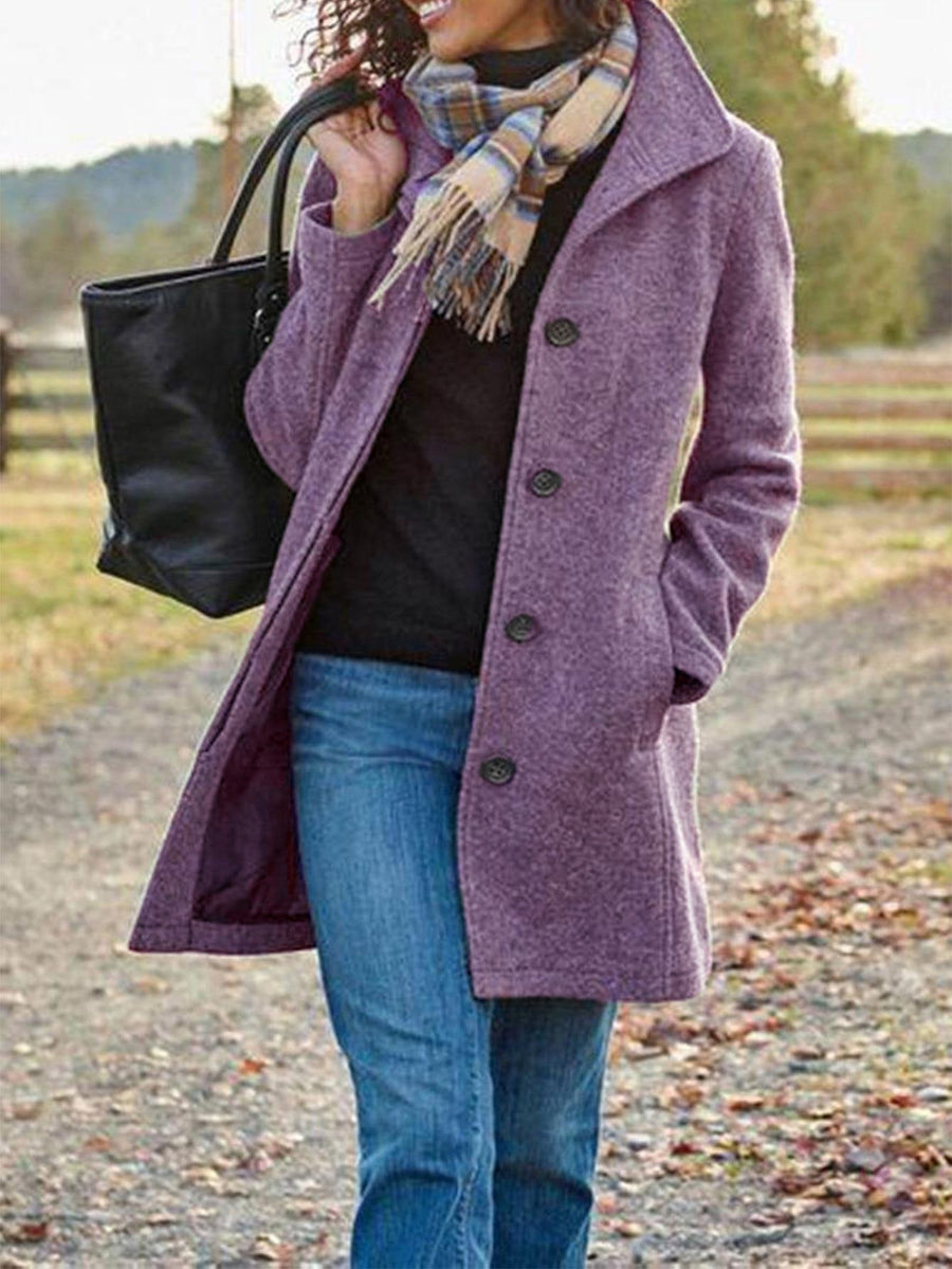 Valeria Elegant Coat in Light Purple