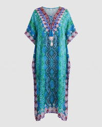 Valeria Linen Dress in Green