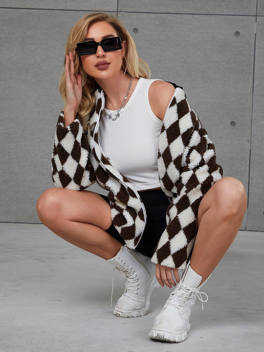 Valeria Quilted Jacket with Pockets in Bildfarbe