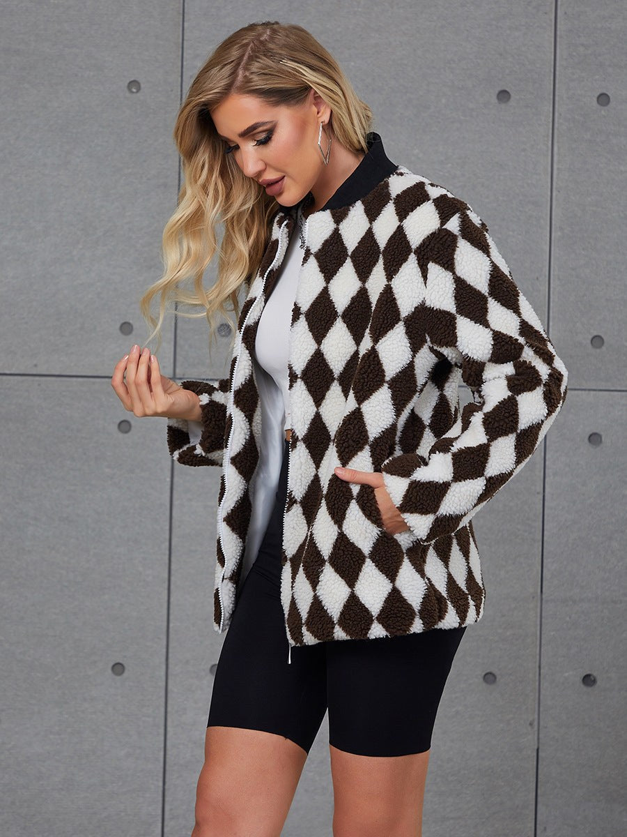 Valeria Quilted Jacket with Pockets in Bildfarbe
