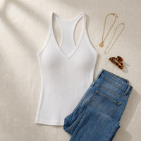 Valmira Women's Ribbed Halter Tank Top