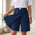 Valtine Women's Wrap-Front Skort Wide Leg Knee Shorts